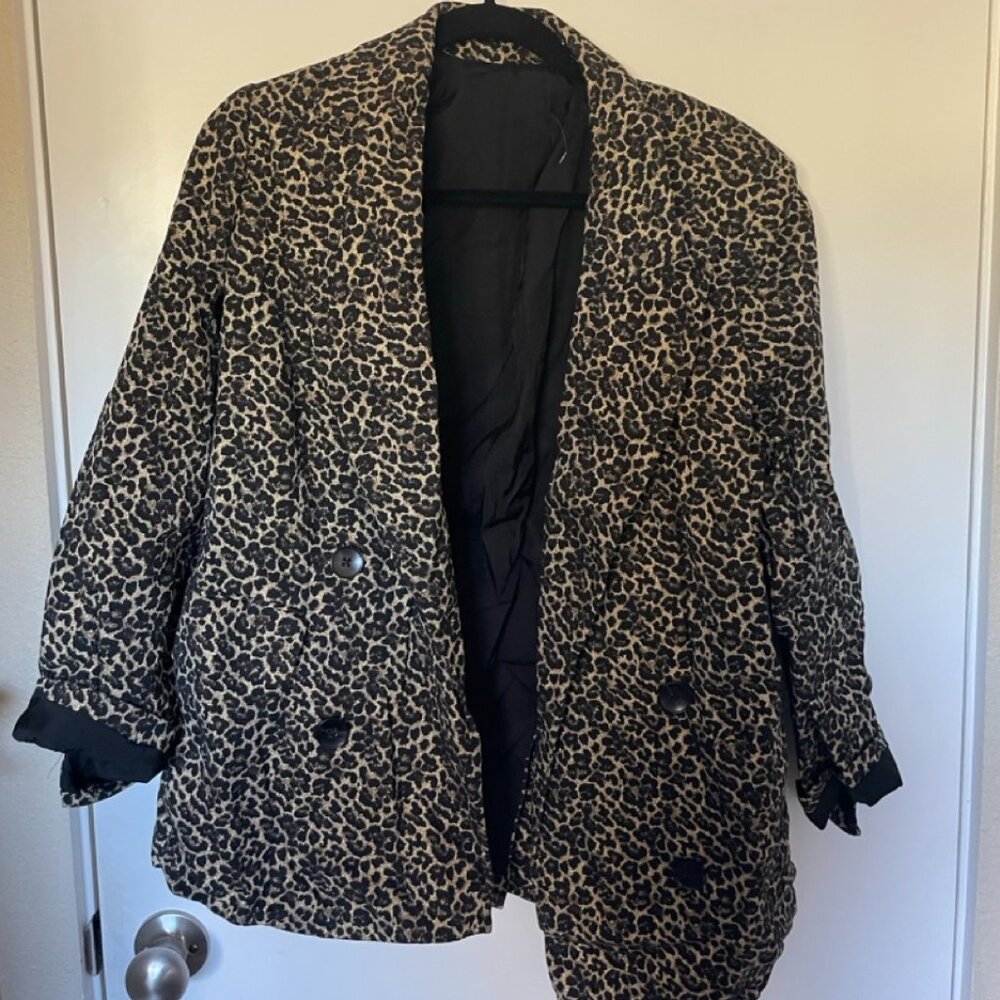 The Kooples Cheetah Print Blazer